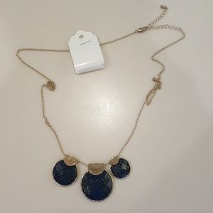 Goldtone long necklace